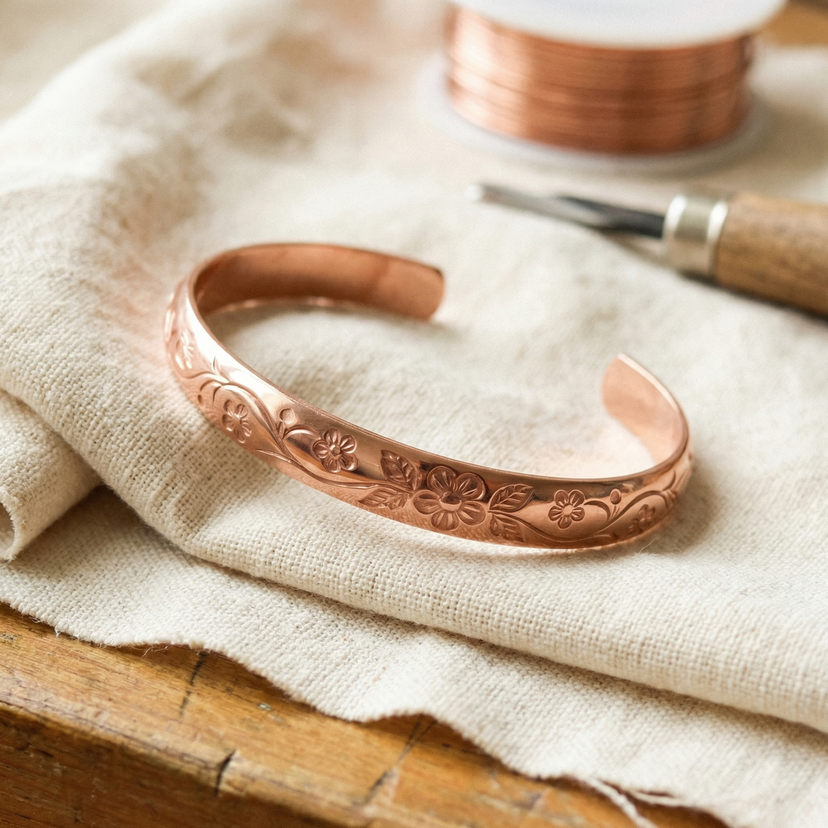 Grace's Bloom Copper Bracelet