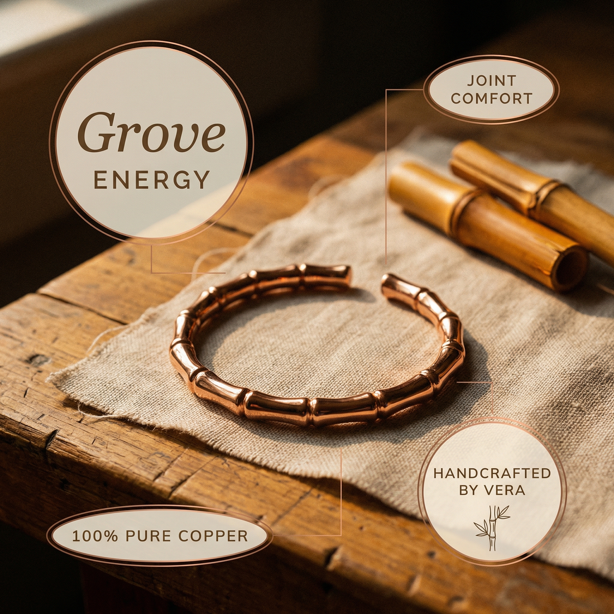 Grace's Grove Copper Bracelet