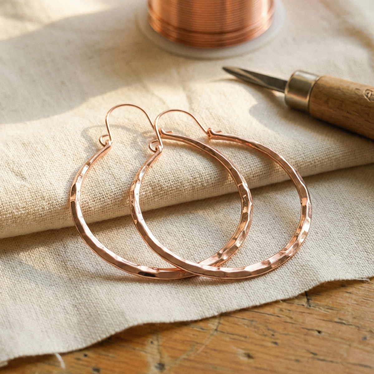 Grace's Willow Copper Earrings