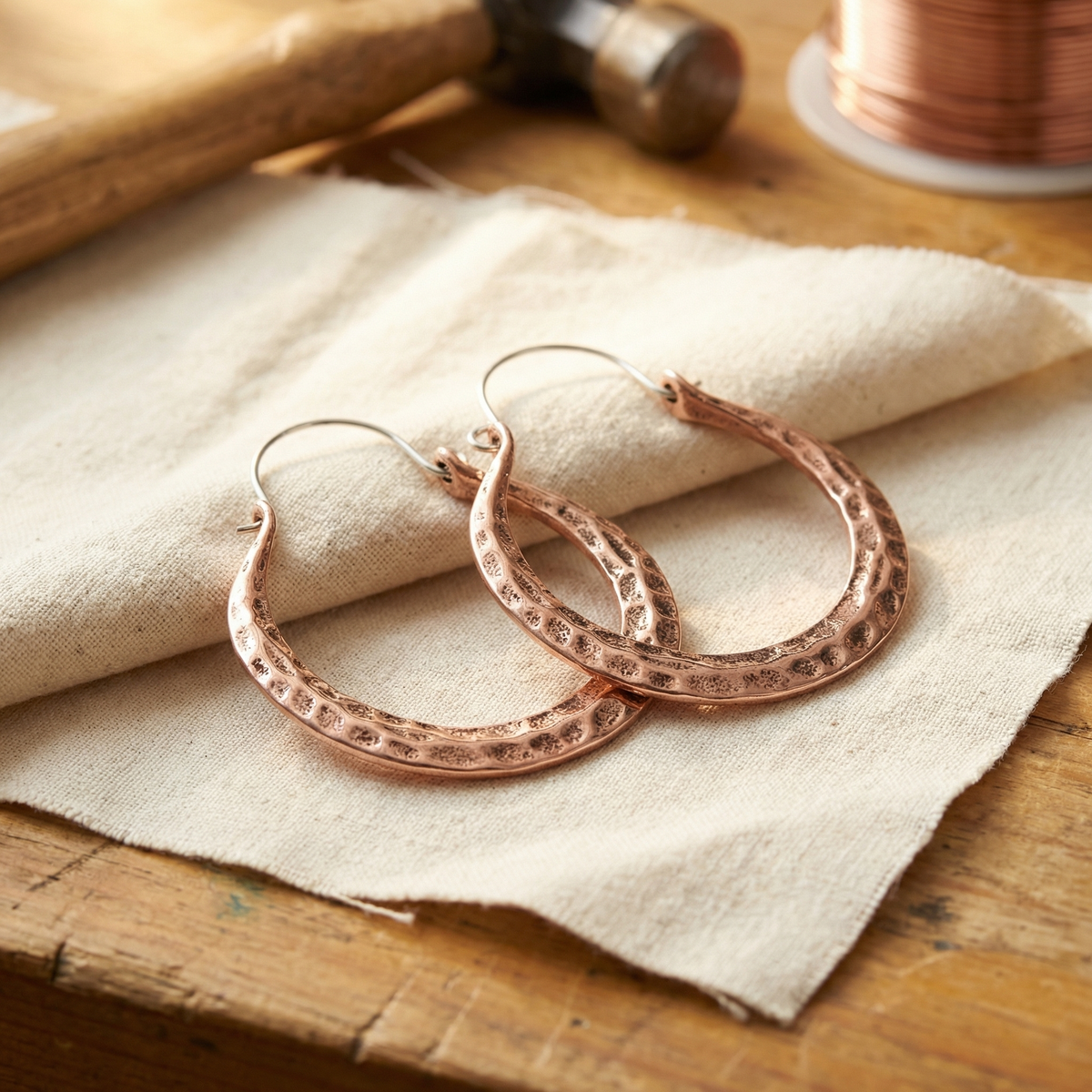 Grace's Ember Copper Earrings
