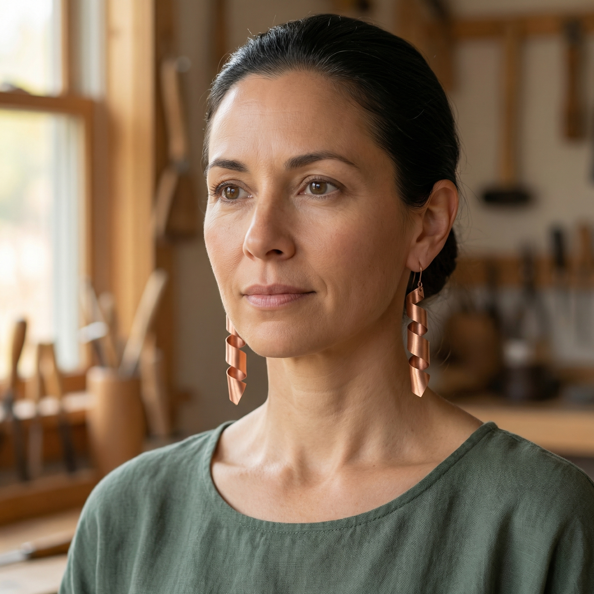 Grace's Dusk Copper Earrings