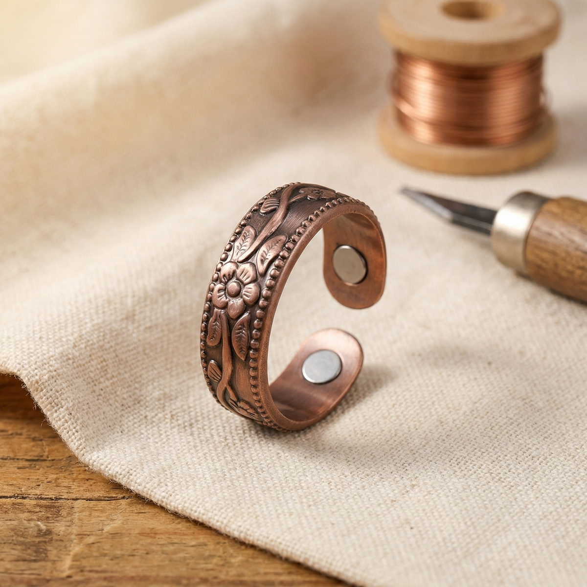 Grace's Petal Copper Ring
