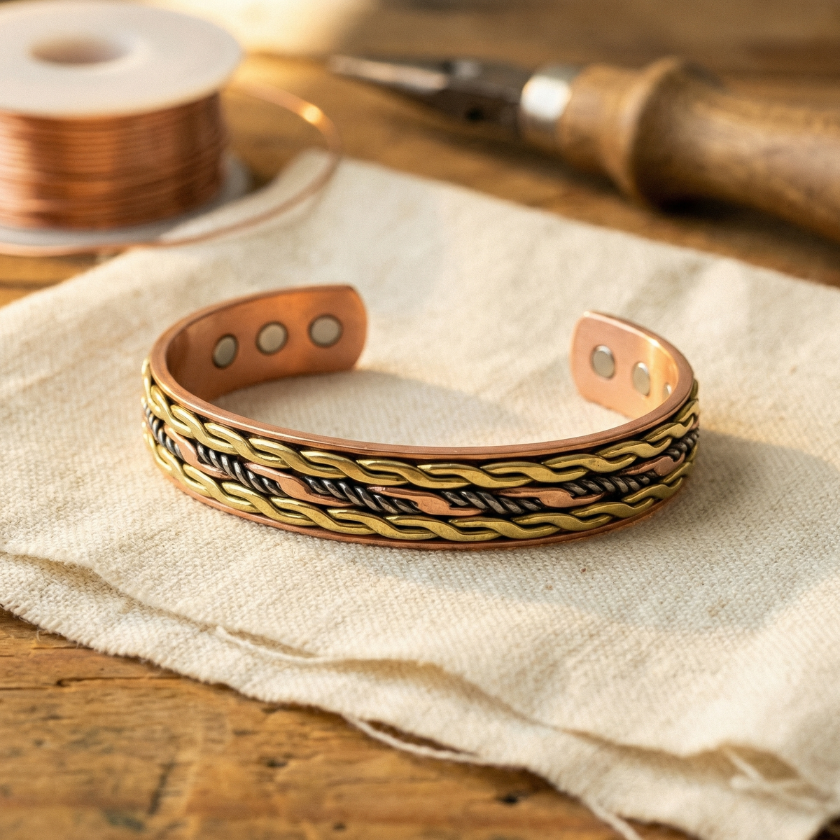 Grace's Weave Copper Bracelet