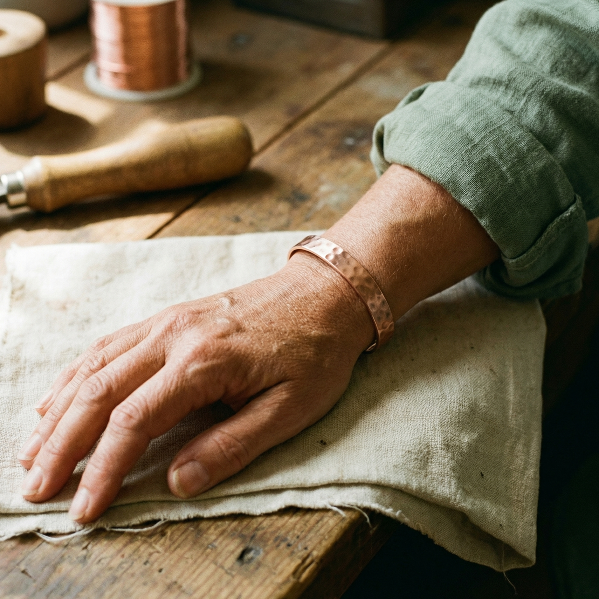 Grace's Lodestone Copper Bracelet