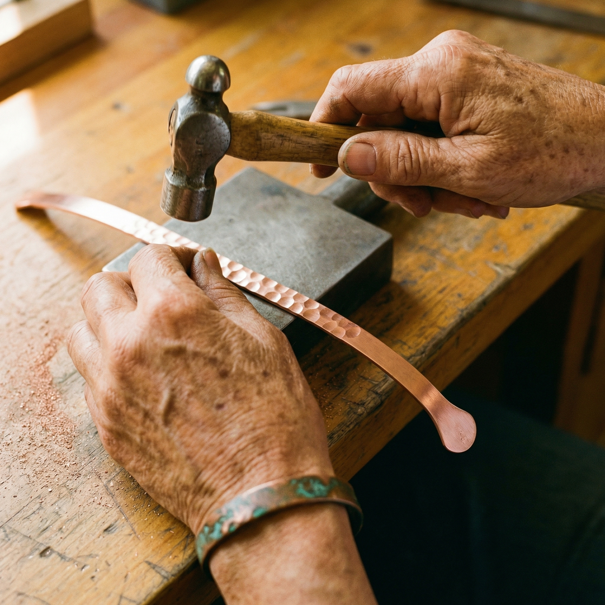 Grace's Lodestone Copper Bracelet