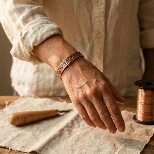 Grace's Flow Copper Bracelet