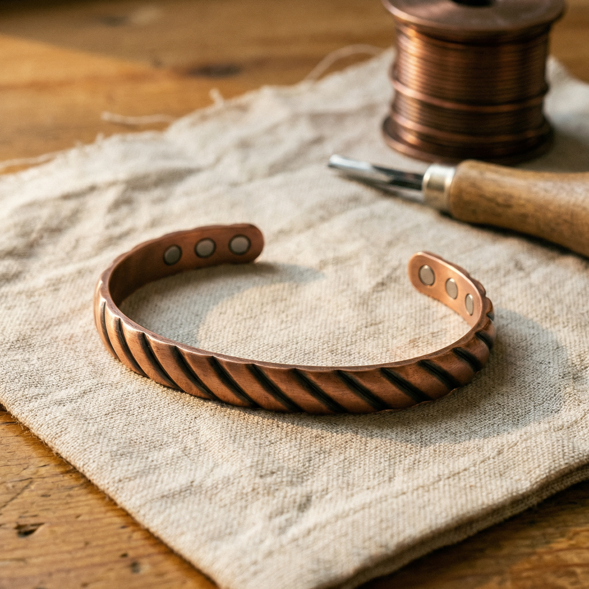 Grace's Thorn Copper Bracelet