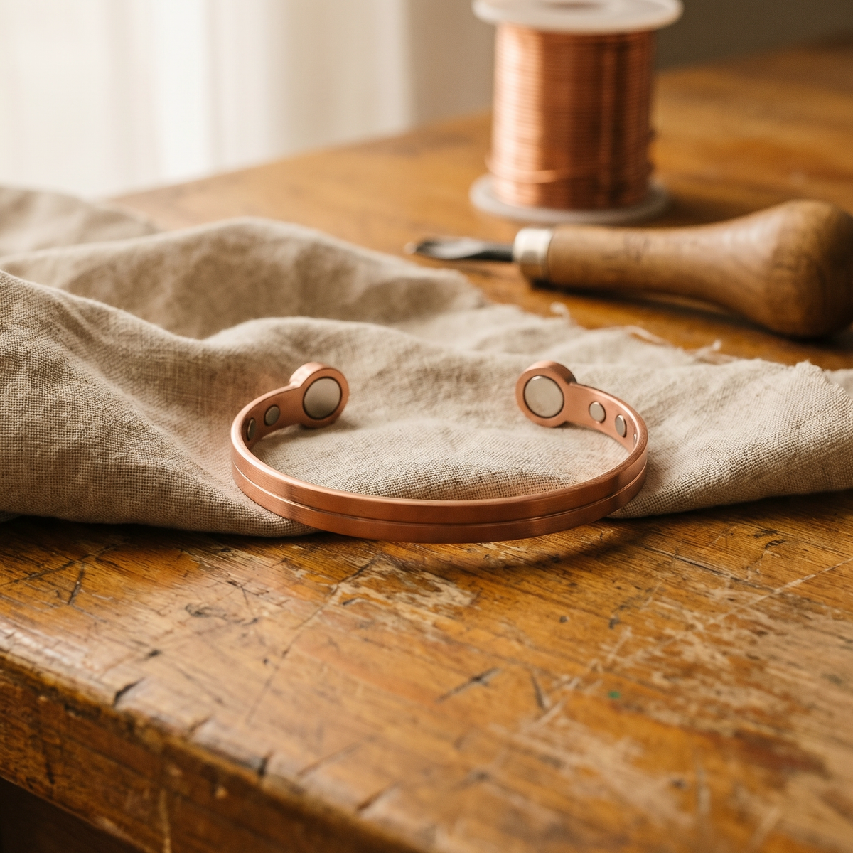 Grace's Wick Copper Bracelet