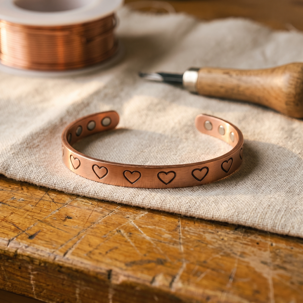 Grace's Hearth Copper Bracelet