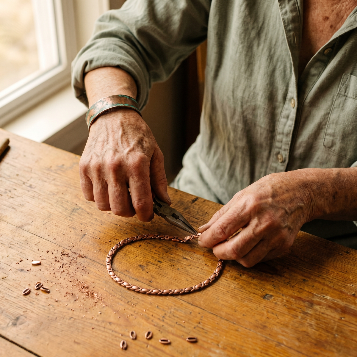 Grace's Cedar Copper Necklace