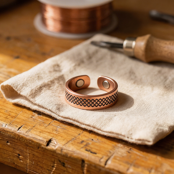 Grace's Grid Copper Ring