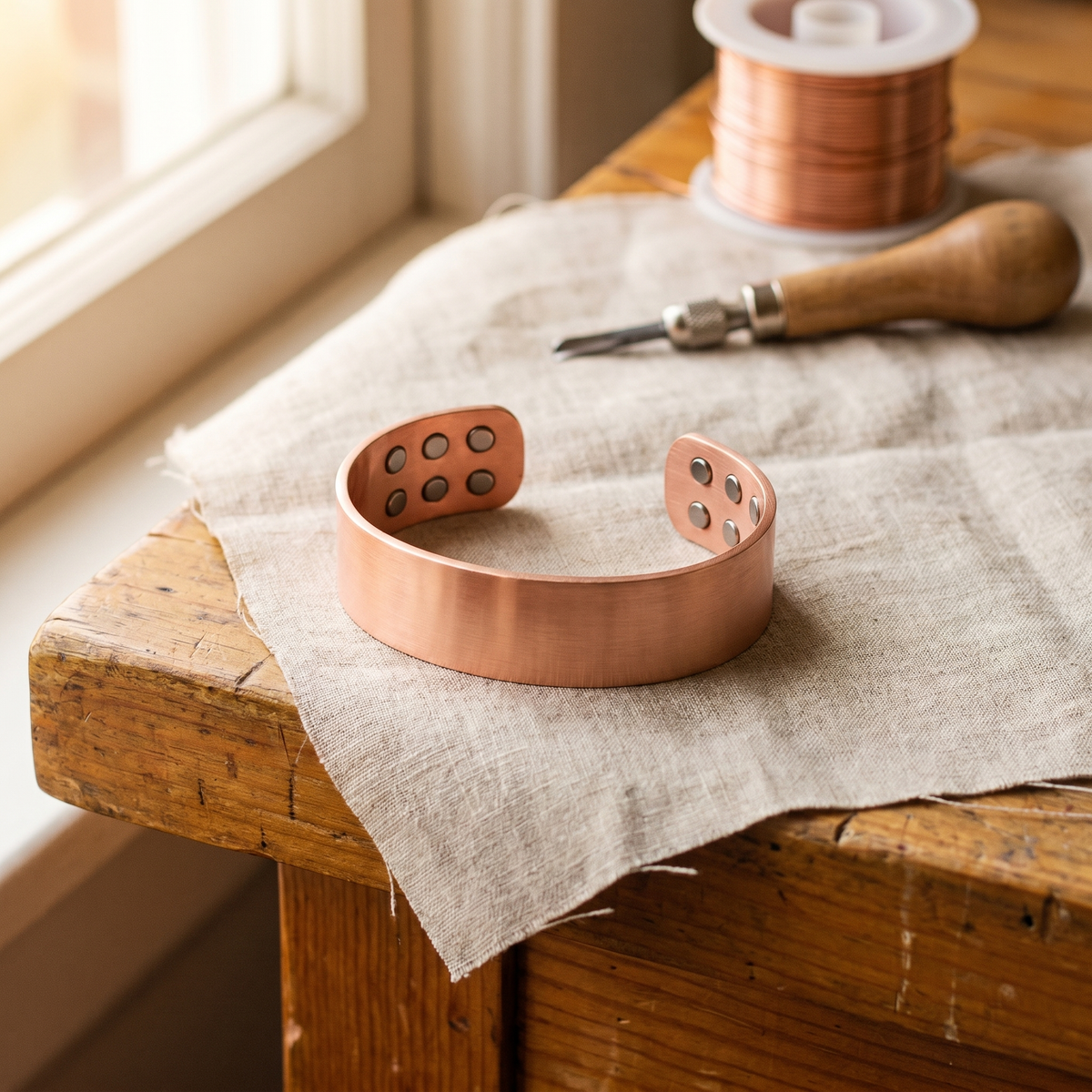Grace's Anvil Copper Bracelet