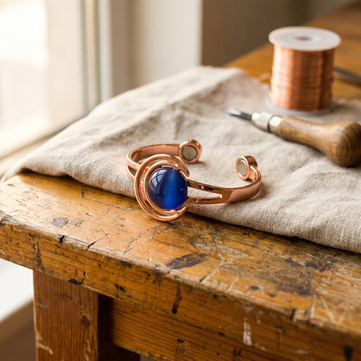 Grace's Sphere Copper Bracelet
