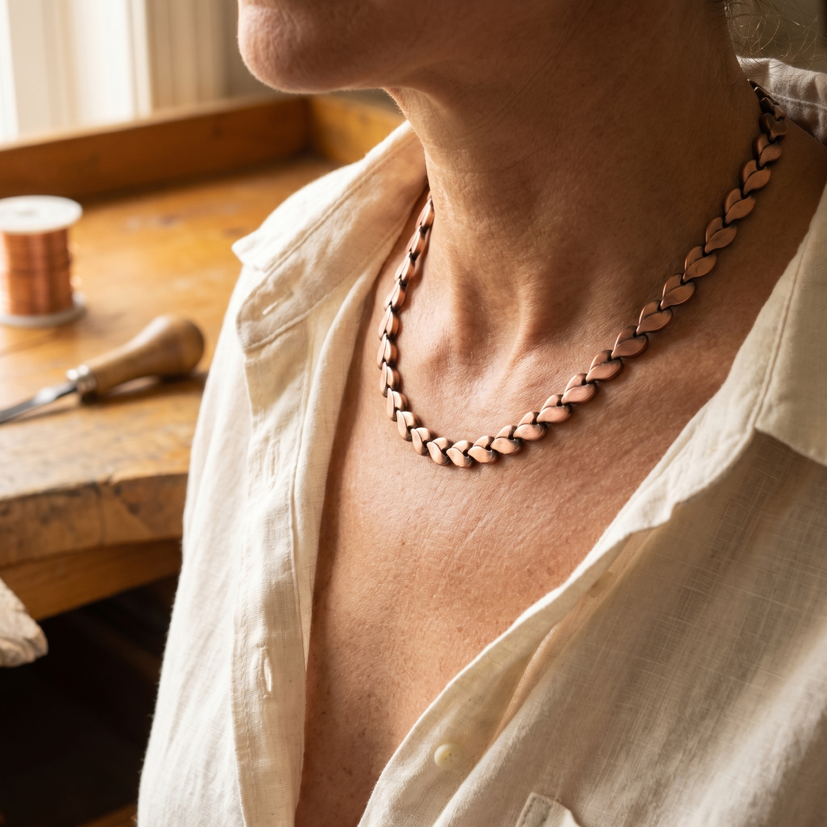Grace's Briar Copper Necklace