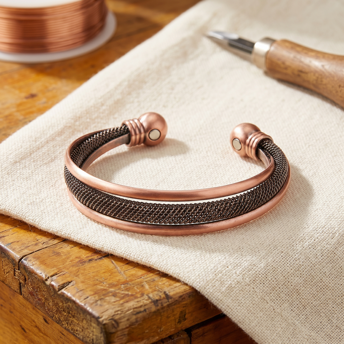 Grace's Cairn Copper Bracelet