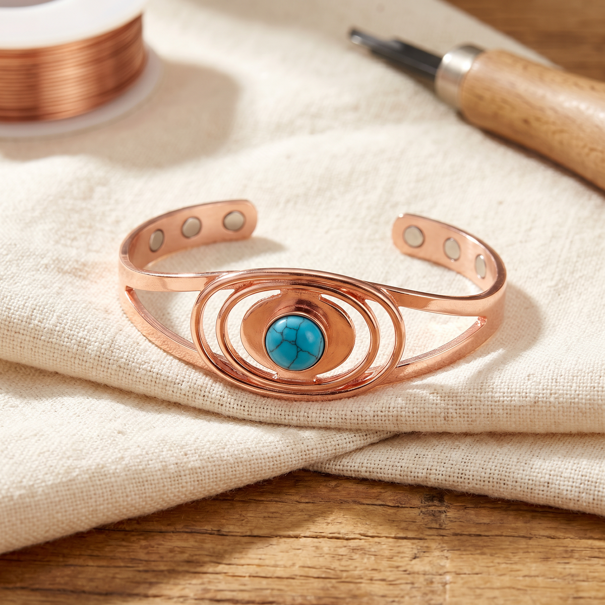 Grace's Sedge Copper Bracelet