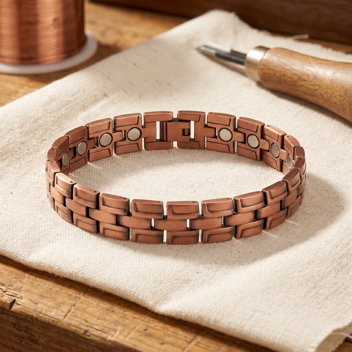Grace's Gorse Men's Copper Bracelet