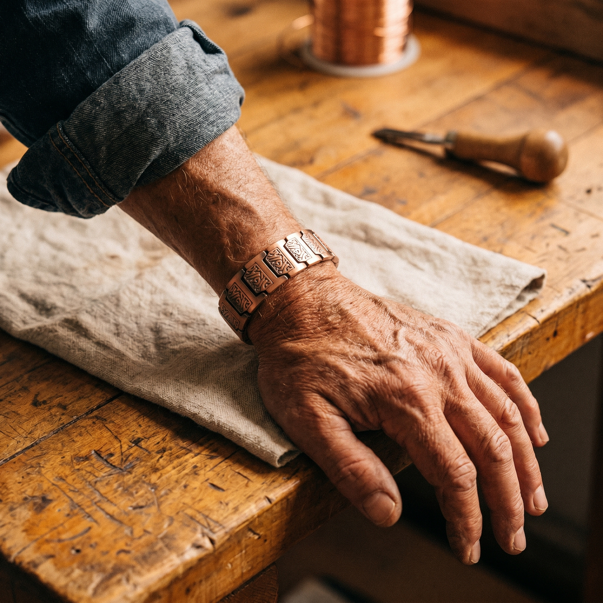 Grace's Glen Men's Copper Bracelet