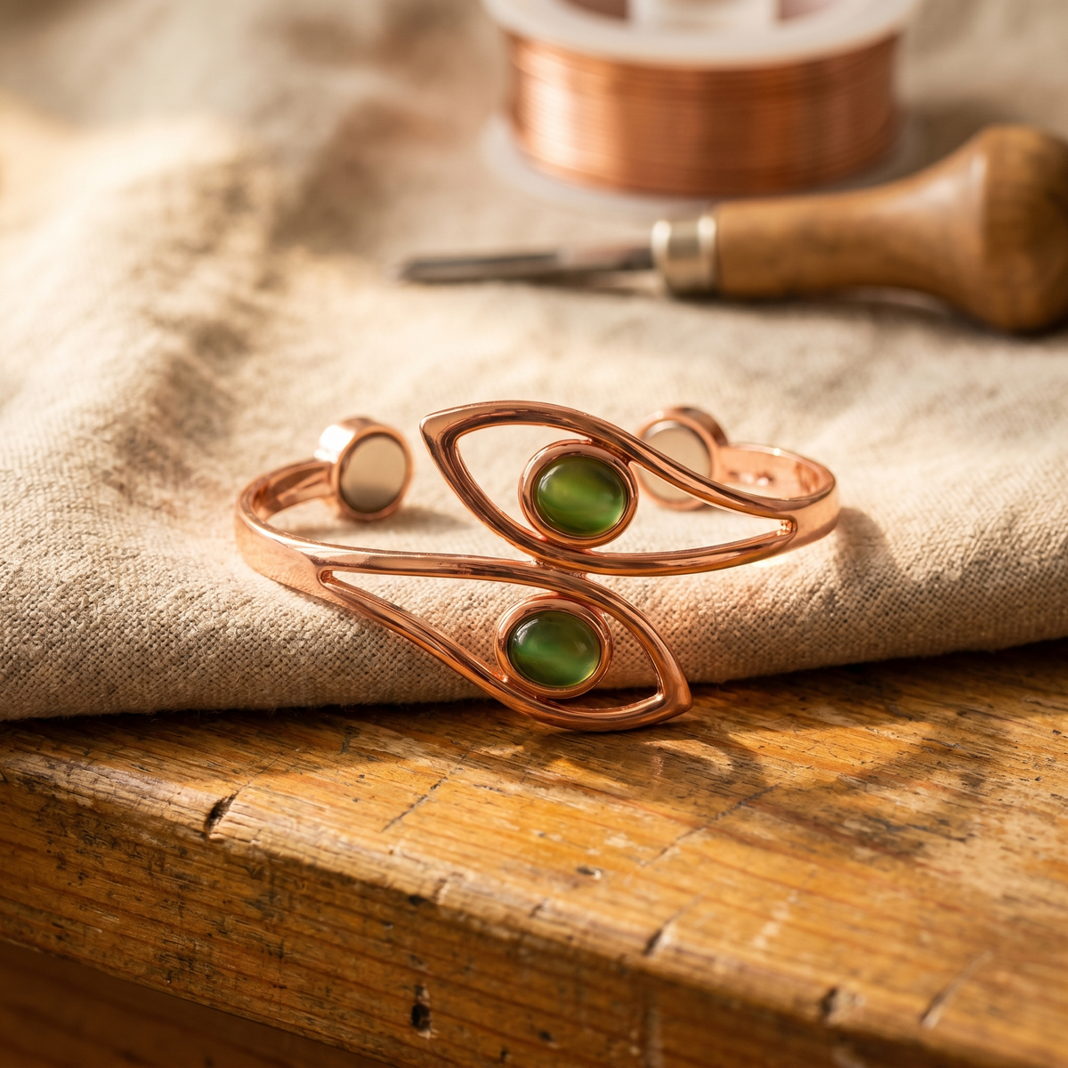 Grace's Opal Copper Bracelet