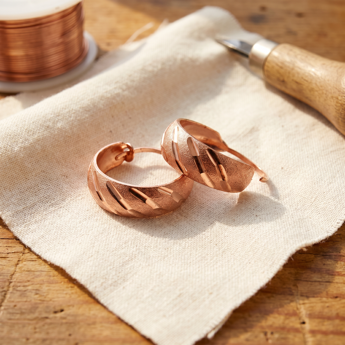 Grace's Vale Copper Earrings