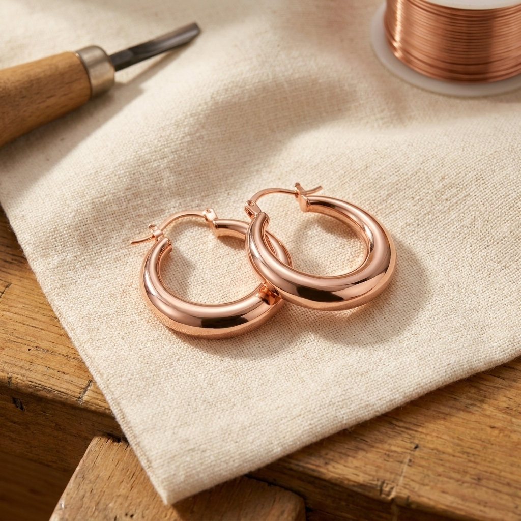 Grace's Marl Copper Earrings