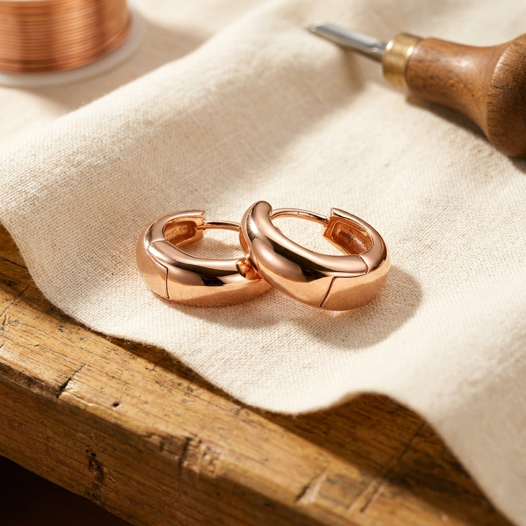 Grace's Linnet Copper Hoop Earrings