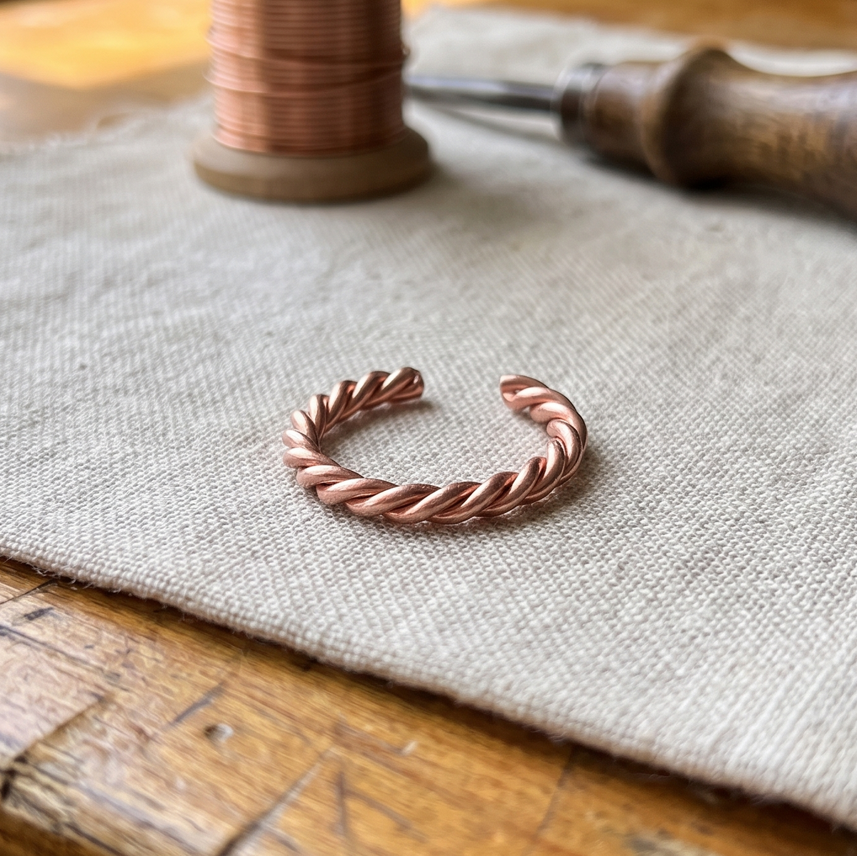 Grace's Copper Tensor Ring