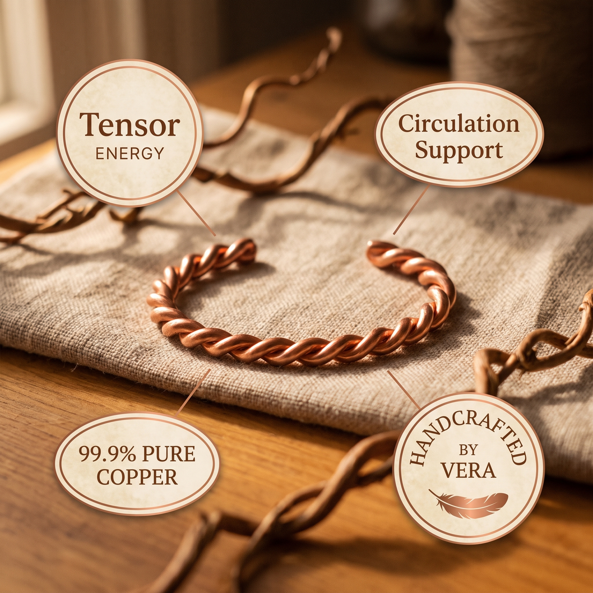Grace's Tensor Copper Bracelet