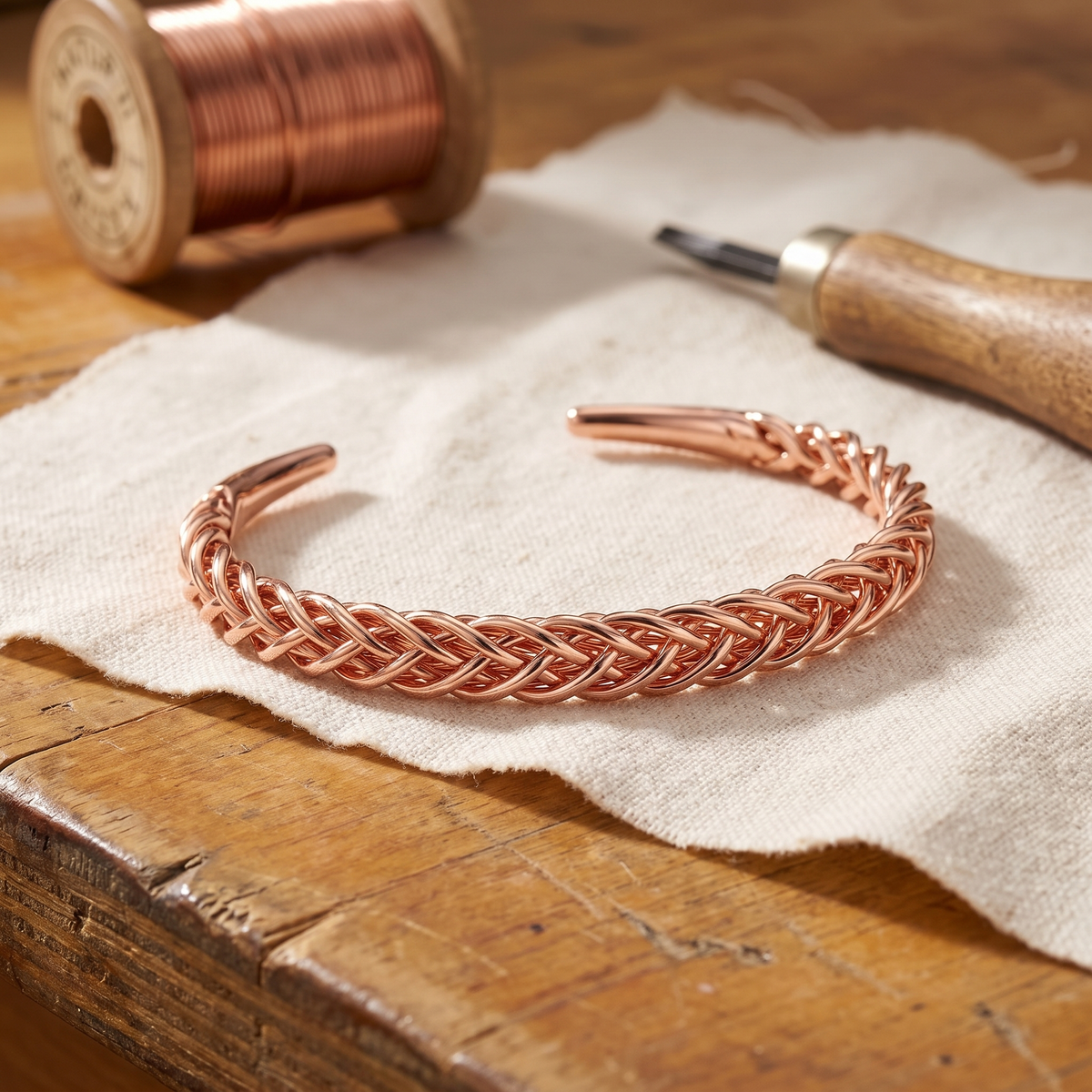 Grace's Fox Copper Bracelet