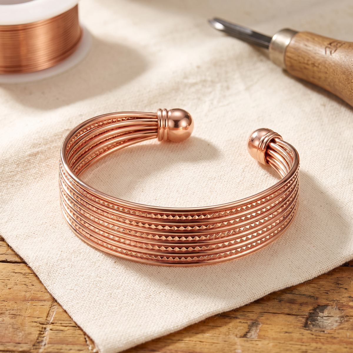 Grace's Swift Copper Bracelet