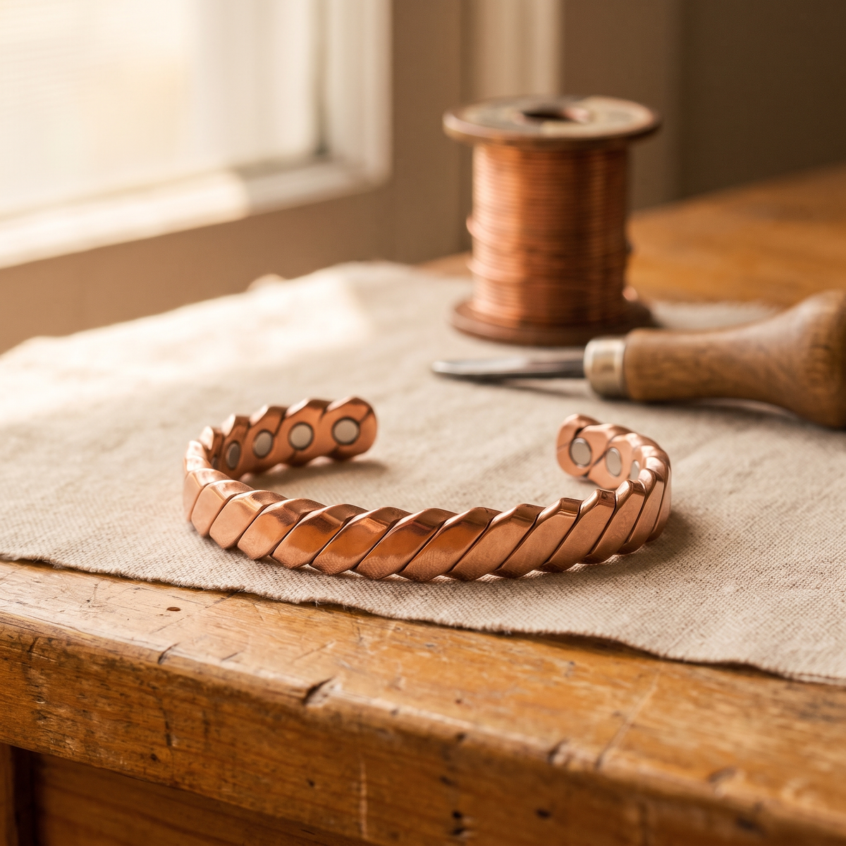 Grace's Moss Copper Bracelet