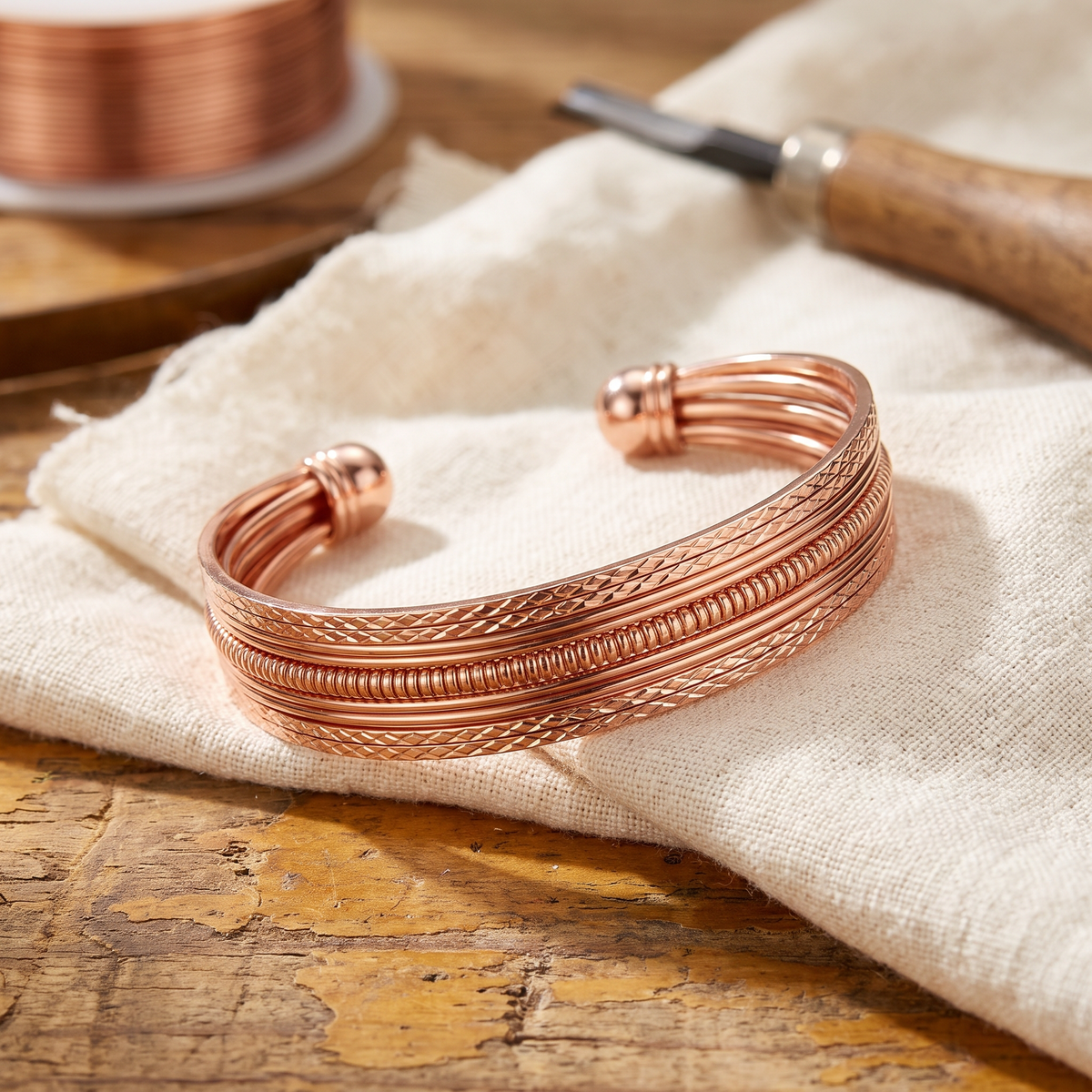 Grace's Bracken Copper Bracelet