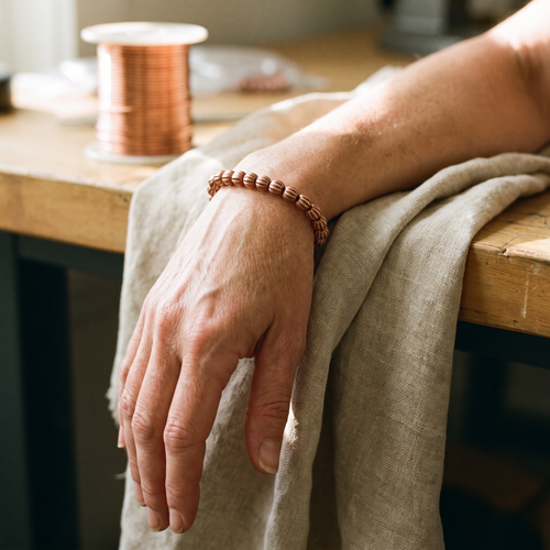 Grace's Bark Copper Bracelet