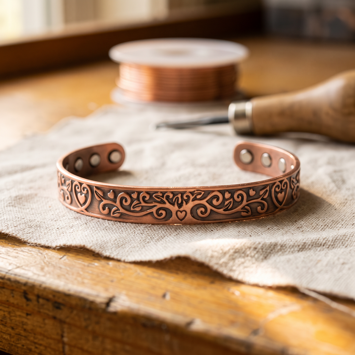 Grace's Tide Copper Bracelet