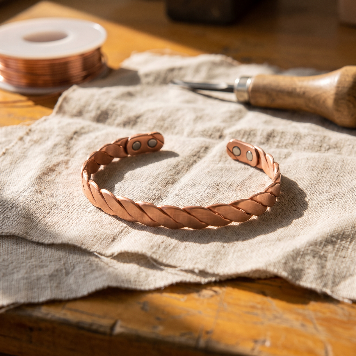 Grace's Reed Copper Bracelet