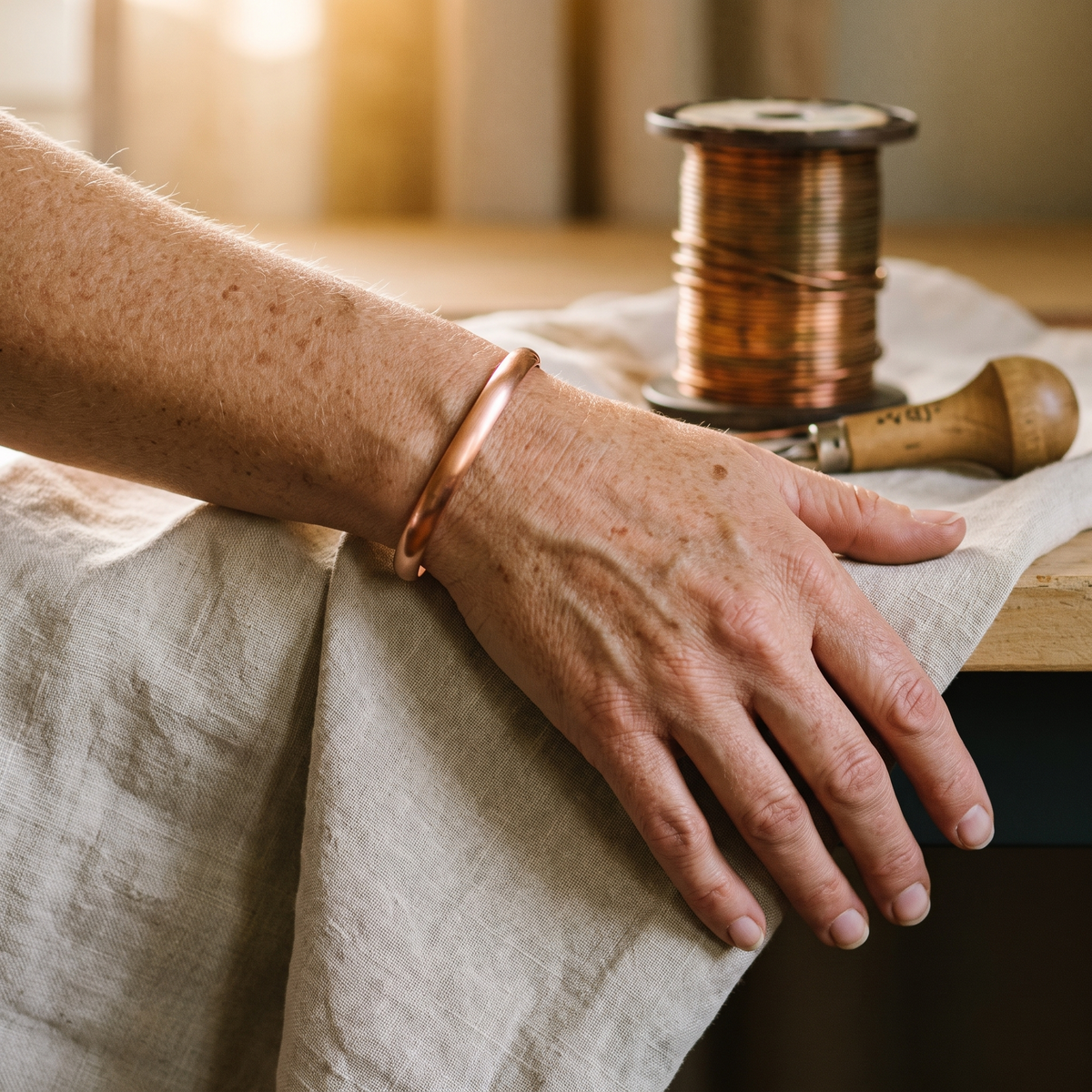Grace's Flow Copper Bracelet