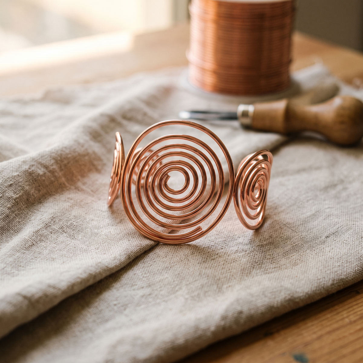 Grace's Tide Copper Bracelet